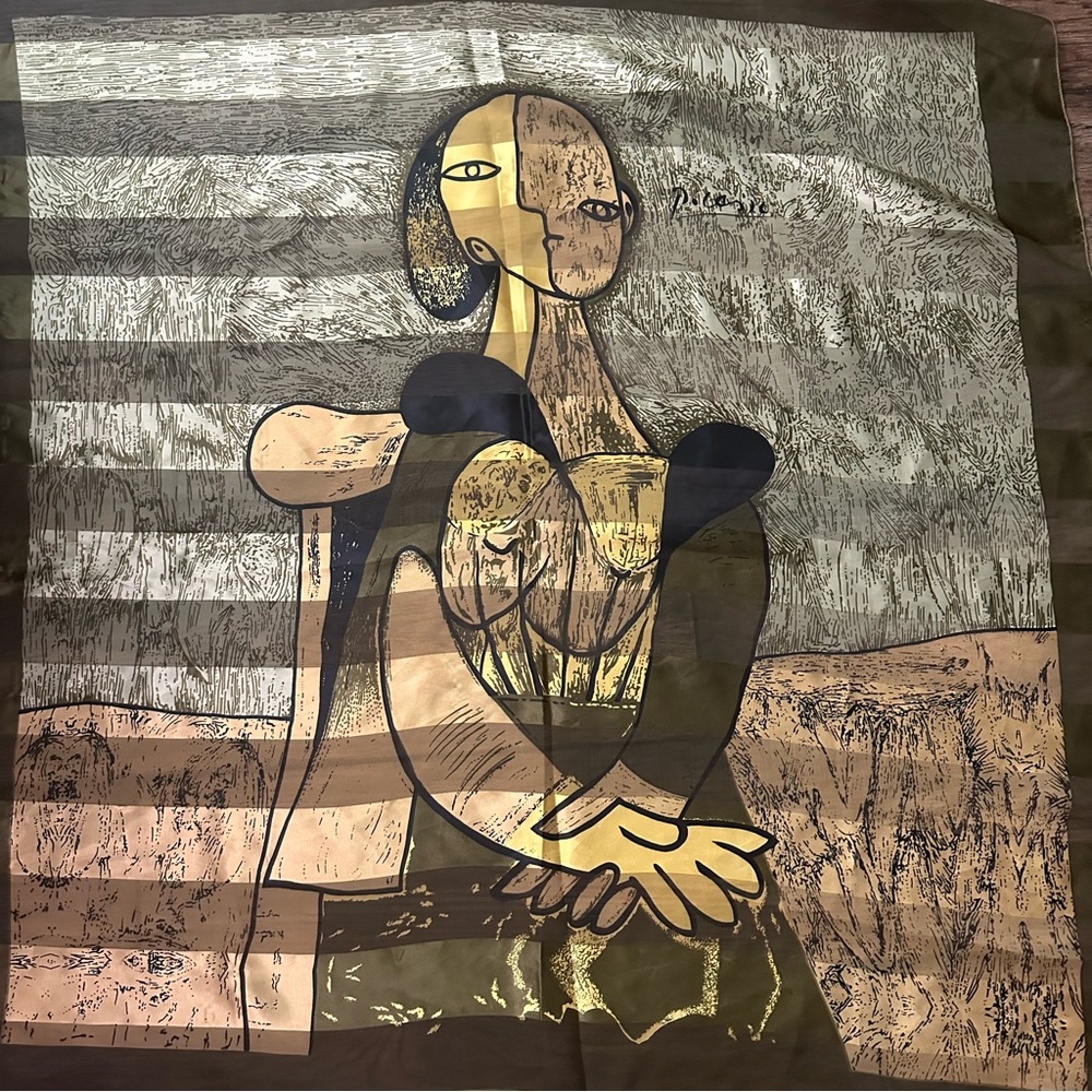 Woman's Vintage Pablo Picasso Art Shawl/Neck Scarf